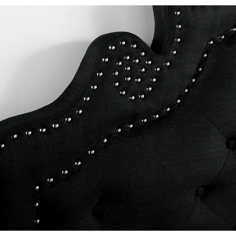 Lovitt Upholstered Bed, King, Black