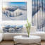Winter Mountains Panorama, reproduction de photo sur toile tendue-16484214-33252026