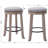 Sefedin 25.6" Swivel Upholstered Seat Solid Wood Counter Stool with Metal Footrest, Backless Counter Height Bar Stool-645861282