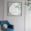 Miroir Poppy avec cadre en métal doré