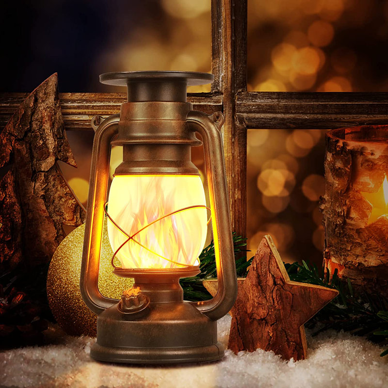 9.5'' Solar Powered Integrated LED Outdoor Lantern