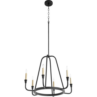 Lustre classique à 6 lumières de style bougie Analiegh