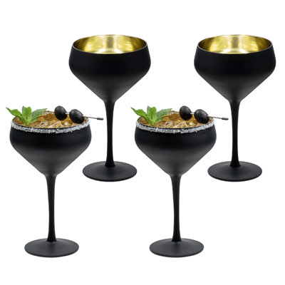 4 Piece 13 Oz Drinking Martini Glasses -  Wrought Studioâ¢, BE250B90FD894E2CB6170FCC1EAE3113