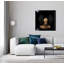 Golden Woman With Black Feathers by NONE - Single Picture Frame Print