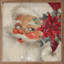 Chapeau de père Noël vert poinsettia antique-1125100940-1125100938