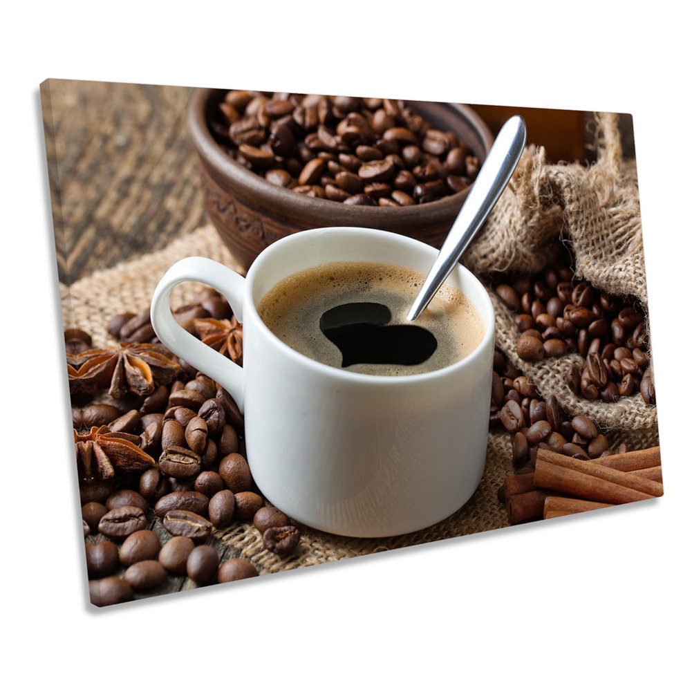Fresh Coffee Kitchen Food Drink CANVAS WALL ART Print Picture