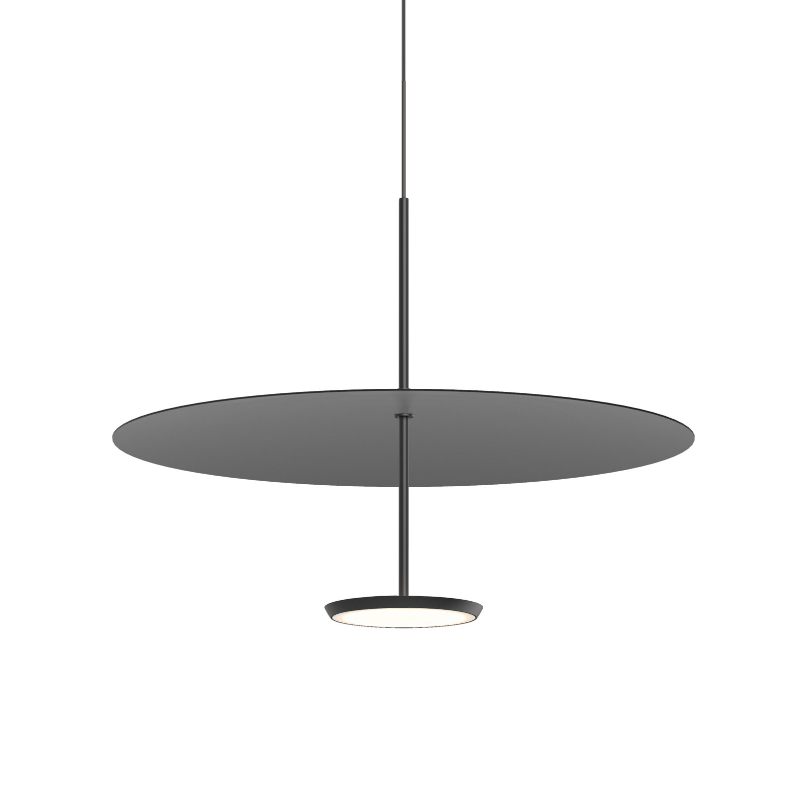 Sky Dome 1 - Light LED Pendant, Black, 17.5" H x 24" W x 24" D, Matte Black