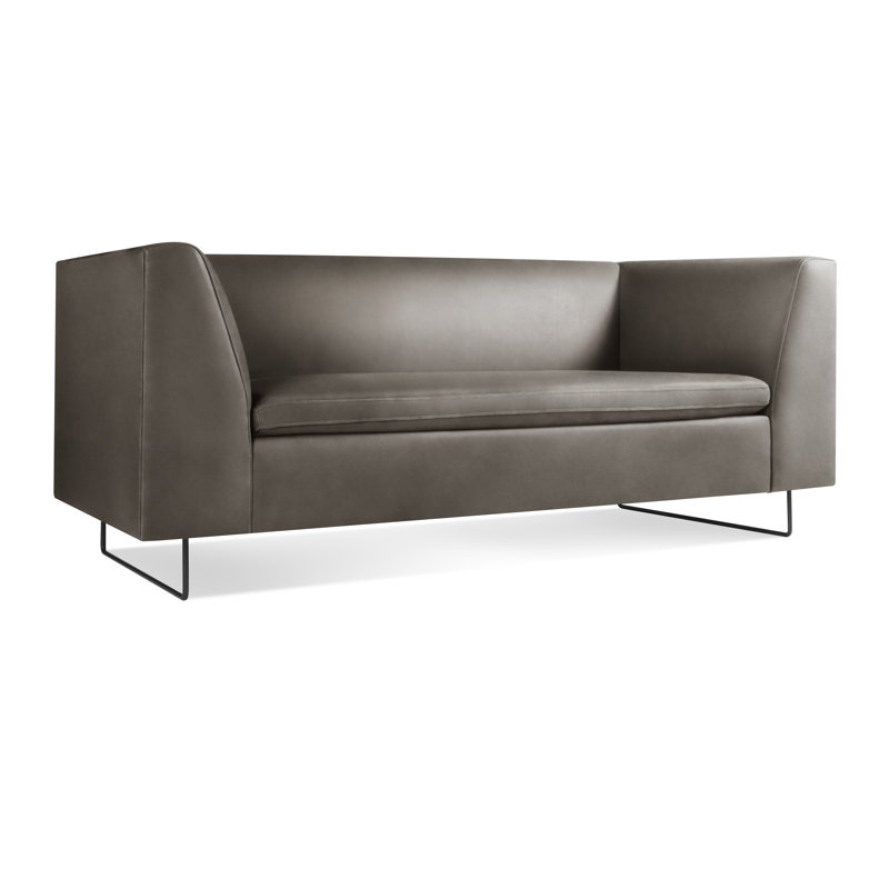Bonnie Sofa, Camel Genuine Leather, 29" H x 72" W x 33" D