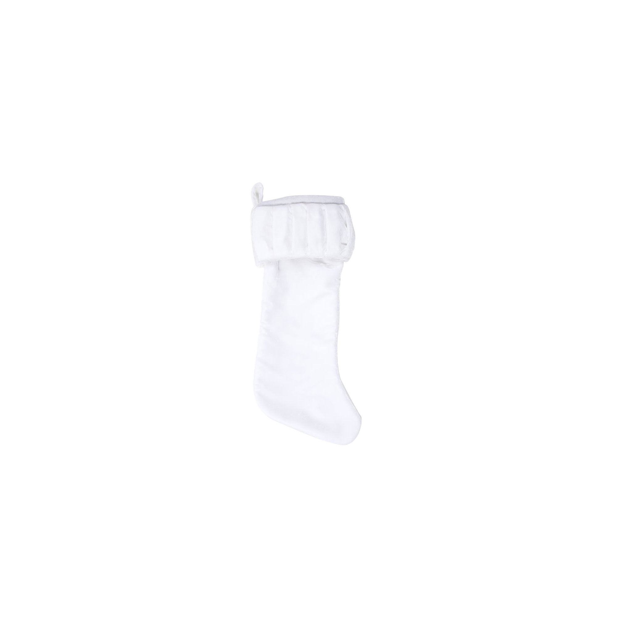 Plush Stocking, White
