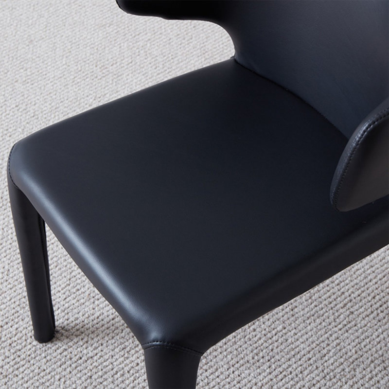 Blue Solid back side Chair(Set of 2)