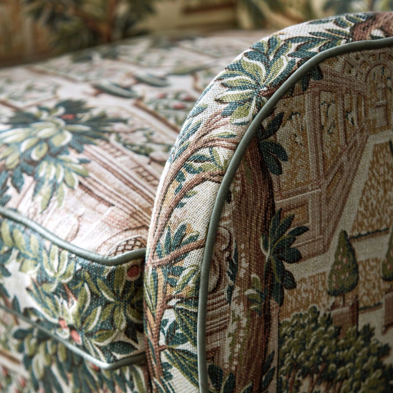 Italian Garden Fabric, Tuscan Pink