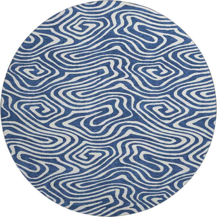 Premium Machine Washable Colmenero AMF1020 Swirls Rug