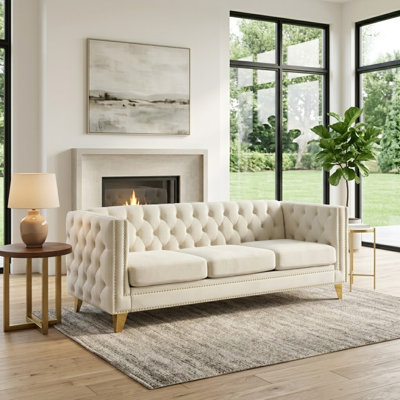 Amarillys 80.51'' Velvet Sofa