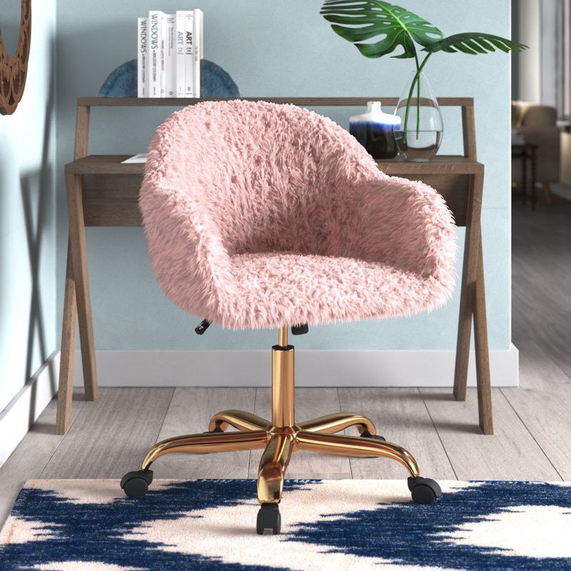 Chaise de travail Kristian, Rose