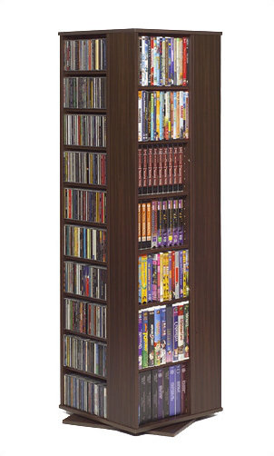 Marshall 61.5'' H Revolving Media Tower, Walnut