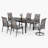 Salem 6 - Person Patio Dining Set with Extendable Rectangular Table