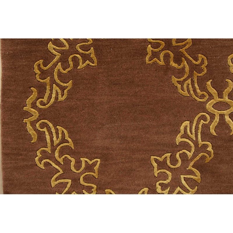 Ronel One-of-a-Kind 9'1" X 12'1" Wool Area Rug in Brown
