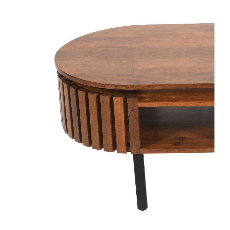 Solid Wood Coffee Table with Storage
