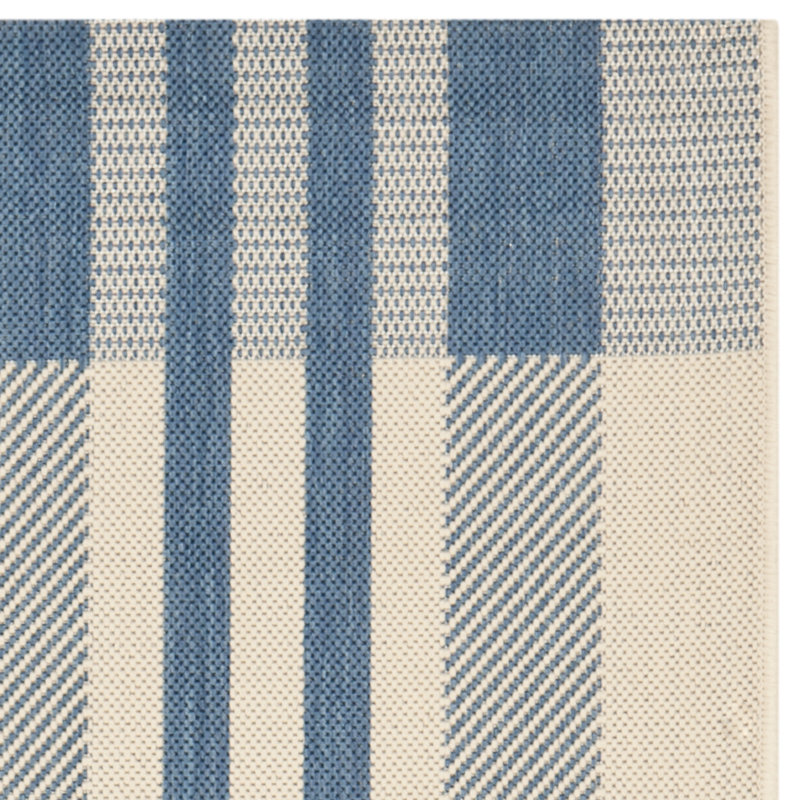 Andish Plaid Indoor / Outdoor Area Rug, Rectangle 122 x 170 cm