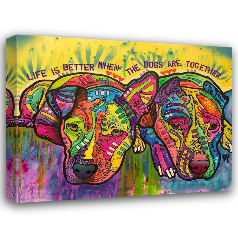 Lark Manor™ Dean Russo Collection Gallery Wrapped Canvas Art Titled: Together, 36" H x 45" W