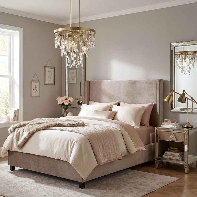 Livorno 4-Light Chandelier in Noble Brass