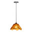 Luminaire suspendu 1 lumière en corde de chanvre