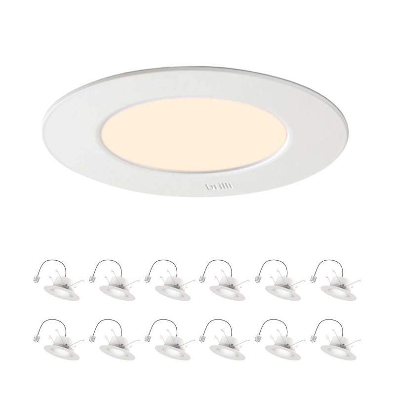 12 Pack - Michah LED Recessed Retrofit Downlight, Dimmable, Color Tunable