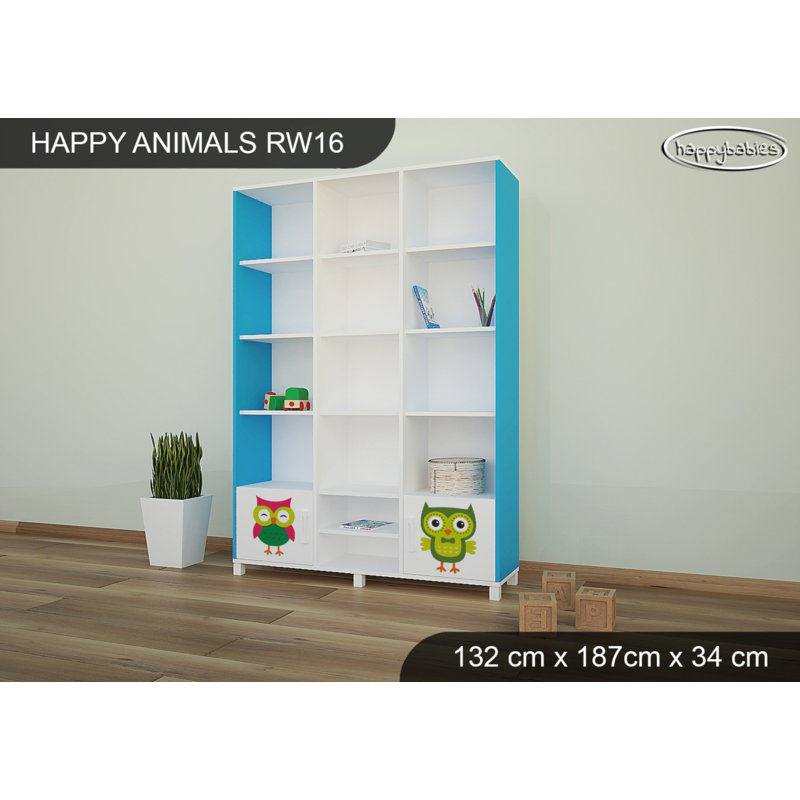 187cm H X 132cm W Kids Bookcase, Blue