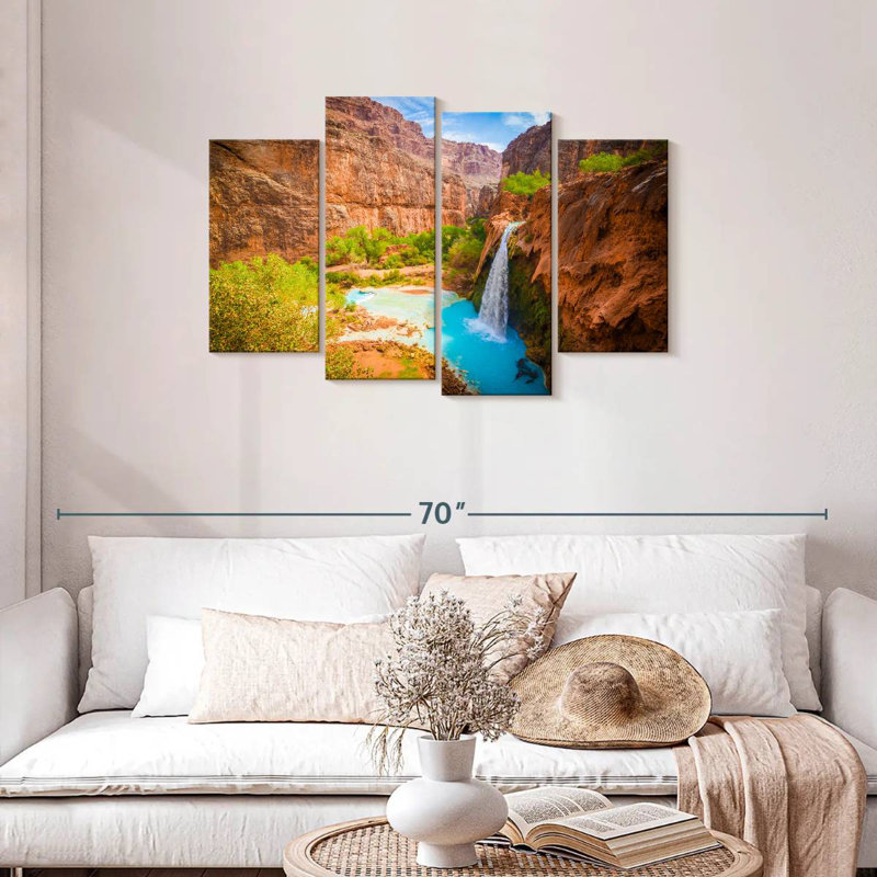 Alvord surplombant la cascade de Havasu, H 27 po x l 43 po