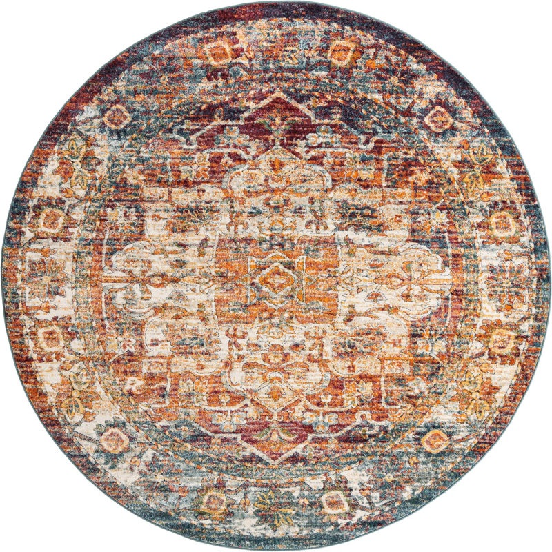 Alresford Oriental Indoor Rug, Round 7'10"