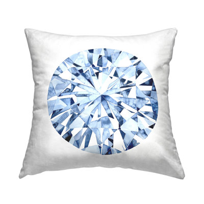 Coussin Stupell Industries Casual Glam Diamond Jewel