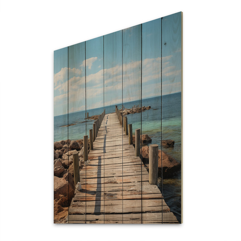 " Pier And Dock Rustic II ", 20" H x 10" W x 0.78" D