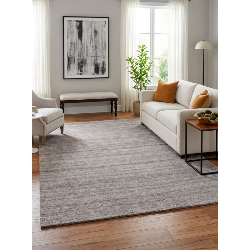 Puja Hand Loomed Indoor Rug, Rectangle 9' x 12'