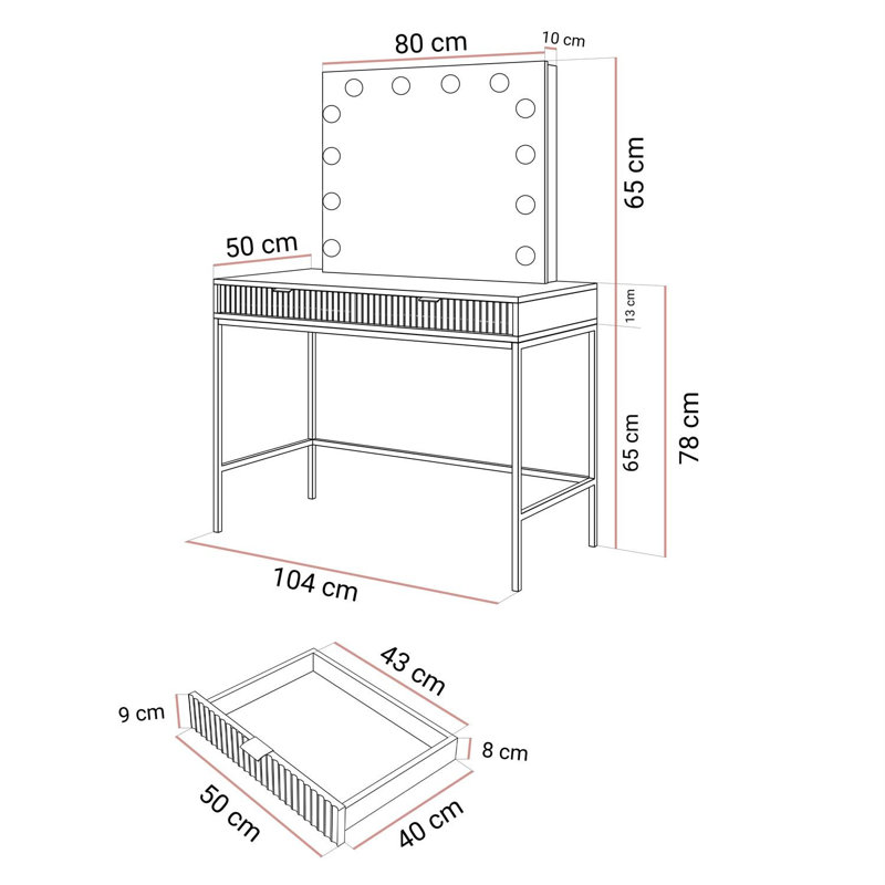 Dressing Table with Mirror