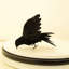 Paquet de 3 corbeaux à plumes noirs faits à la main réalistes Corbeau pour décorations d'Halloween