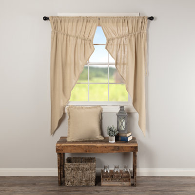 Paire de rideaux semi-transparents avec passe-tringle Clare