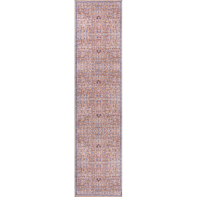 Adalhi All-Over Persian Machine-Washable Multi Rug, Runner 2' x 8'
