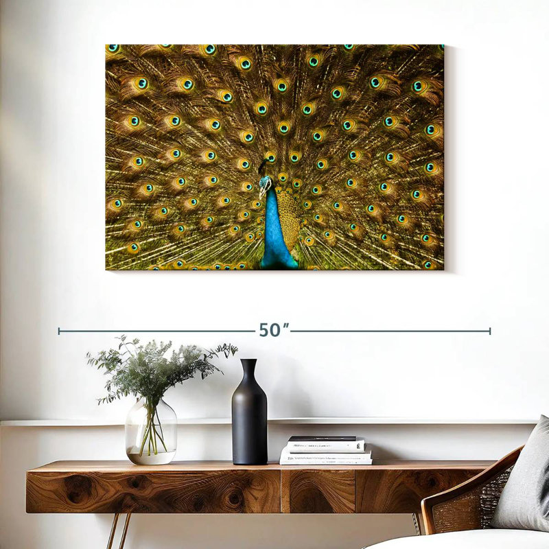 Crowle Gold Feathered Peacock