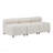 Basic Sectional Sofa, 3-Piece 3 Seater Modular Couch  Sofa