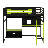 Wood Loft Bed With Desk-1401932521