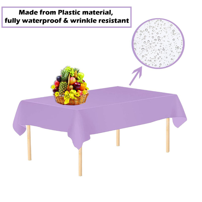 Ebrahim Tablecloth, 137cm W x 274cm L, Light Purple