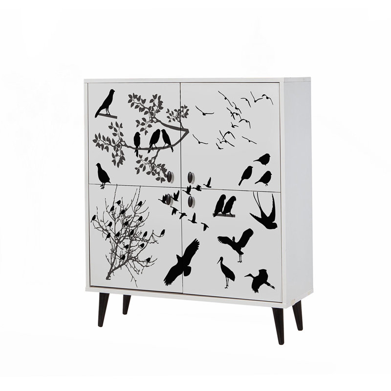 Ouellet 4 -Door 4 -Shelf