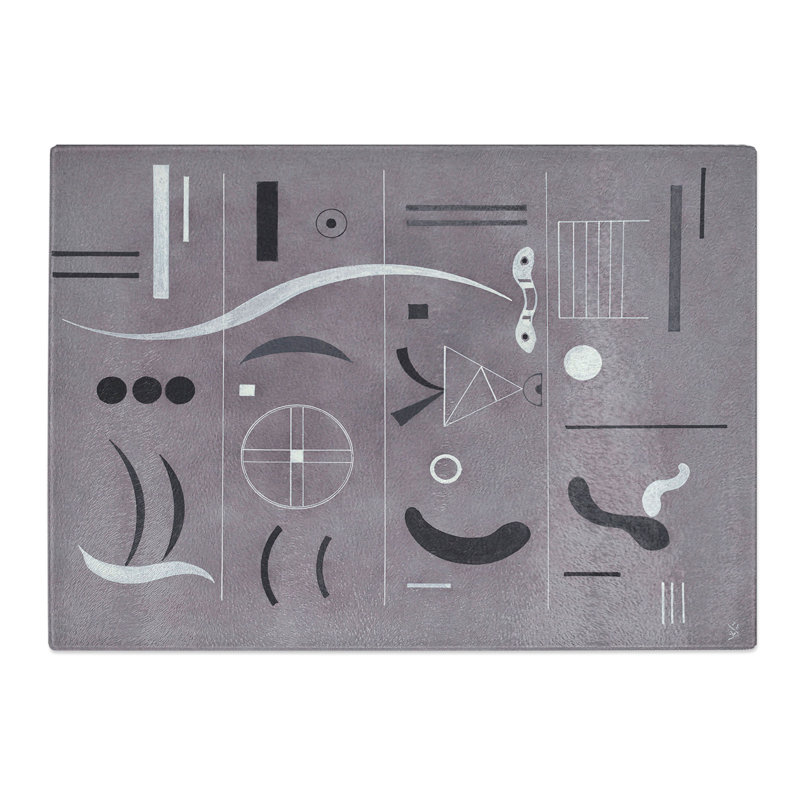 Four Parts by Wassily Kandinsky Chopping Board, 0.4cm H x 20cm W x 28.5cm L
