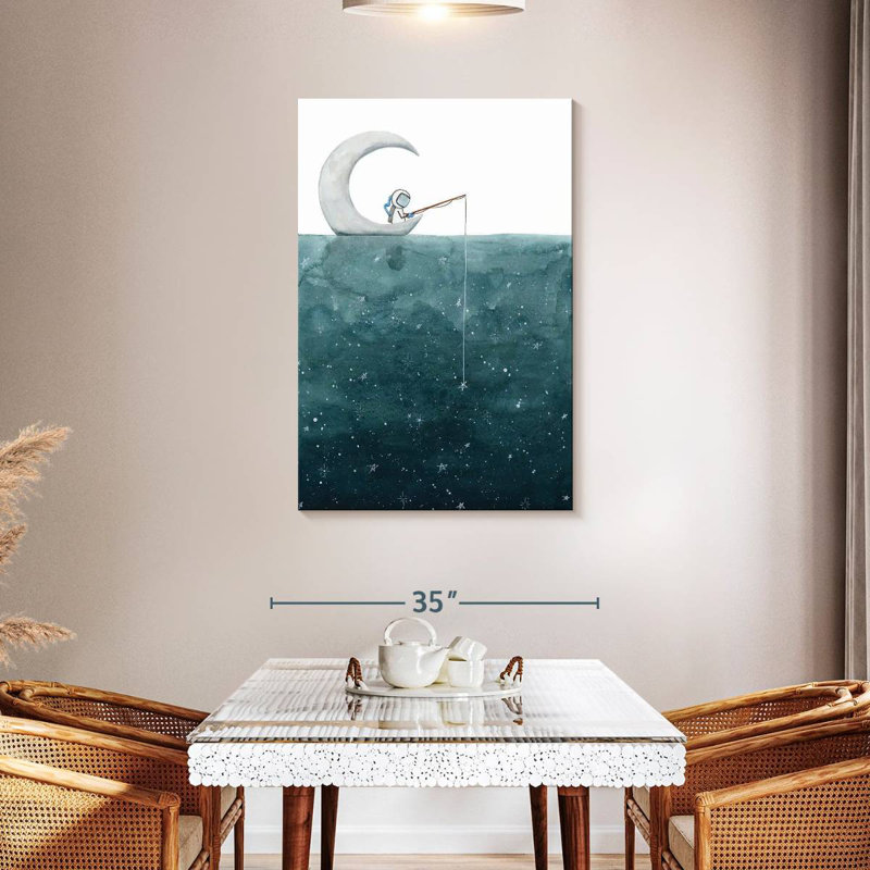 Kelan Fishing For Stars, 45" H x 30" W