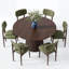 Ensemble de table de salle à manger Crest-1705932198