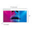 Art mural en acrylique Vivid Neon Light Lips