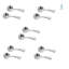 5 Pairs Astrid Twist Design Door Handles on Round Rose-1925268170