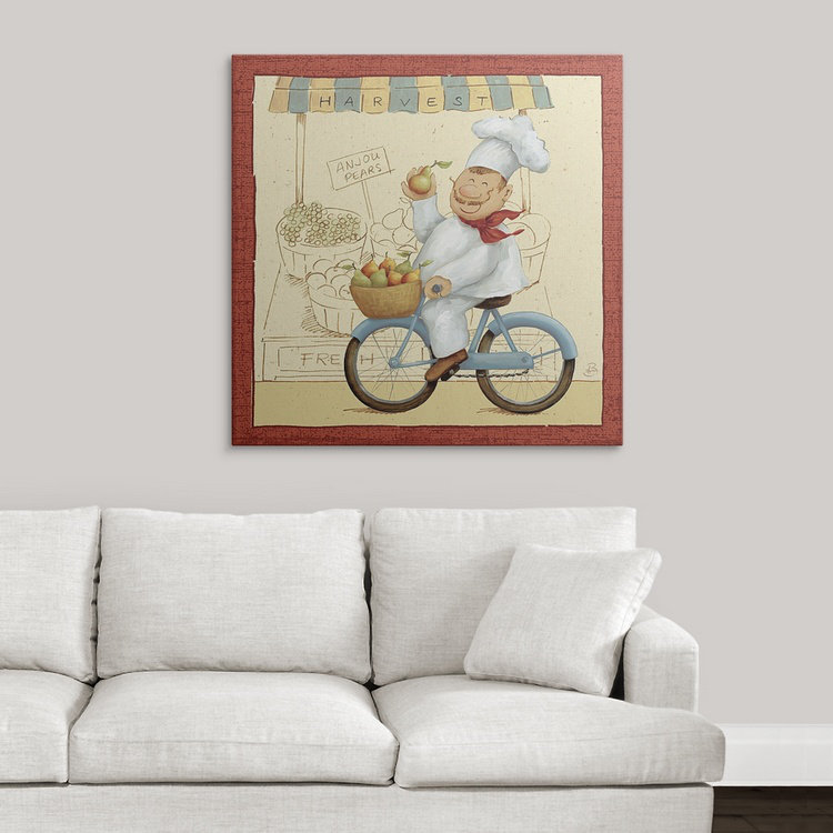 « ii », reproduction d’impression sur brissonnet, Chef's Market, H 35 po x l 35 po x P 1,5 po, Toile