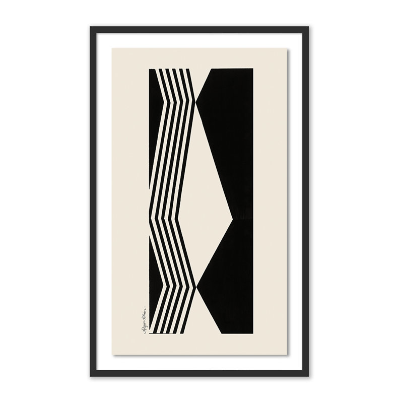 Touch Print by Alyson Khan, Black Maple Framed, 48" H x 29.5" W