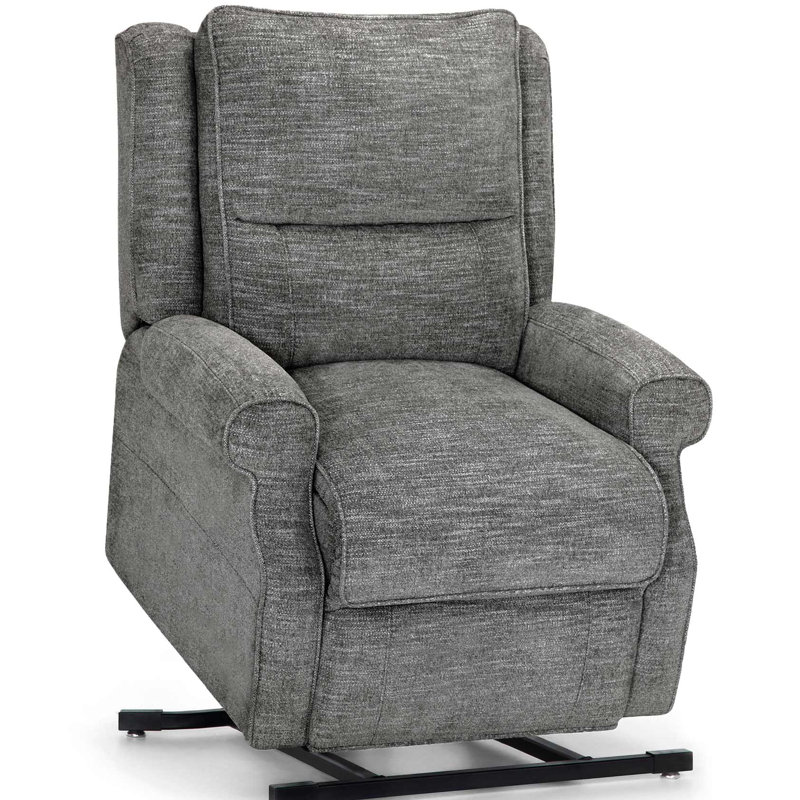 Penndel Upholstered Lift Assist Power Recliner, Pewter 